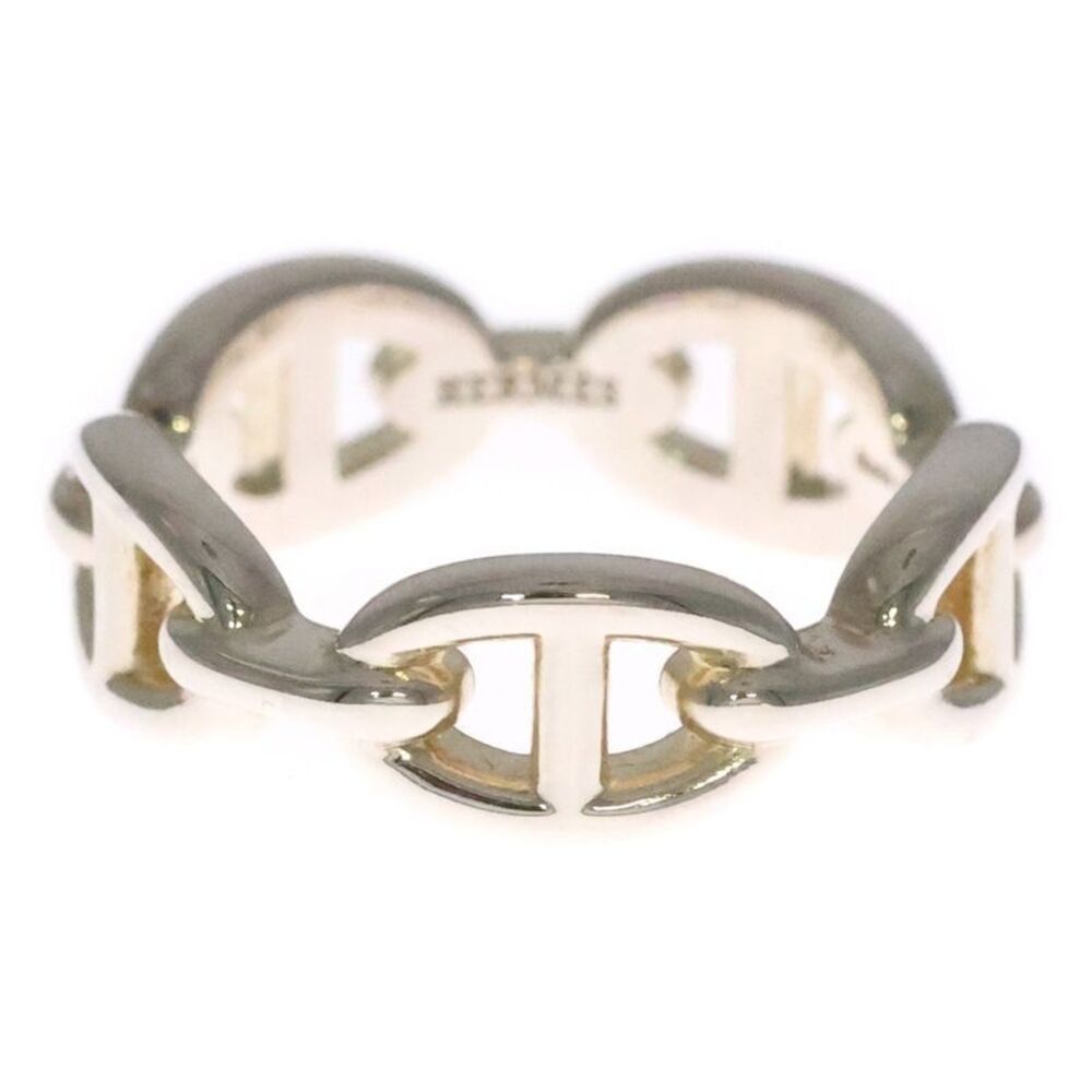 Hermes Ancienne Pm Chaine D'ancre Ring Silver Siz… - image 1